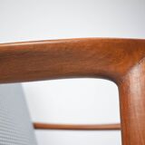 Fauteuil scandinave original Stefan, entièrement restauré, icône des années 1960, pied de poule