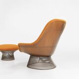 Model 1705 easy chair and ottoman set by Warren Platner for Knoll