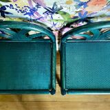 Paire de tables de chevet en bois peint - vers 1970.