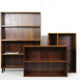 Rosewood bookcase with metal black legs, made in Denmark, 1960s