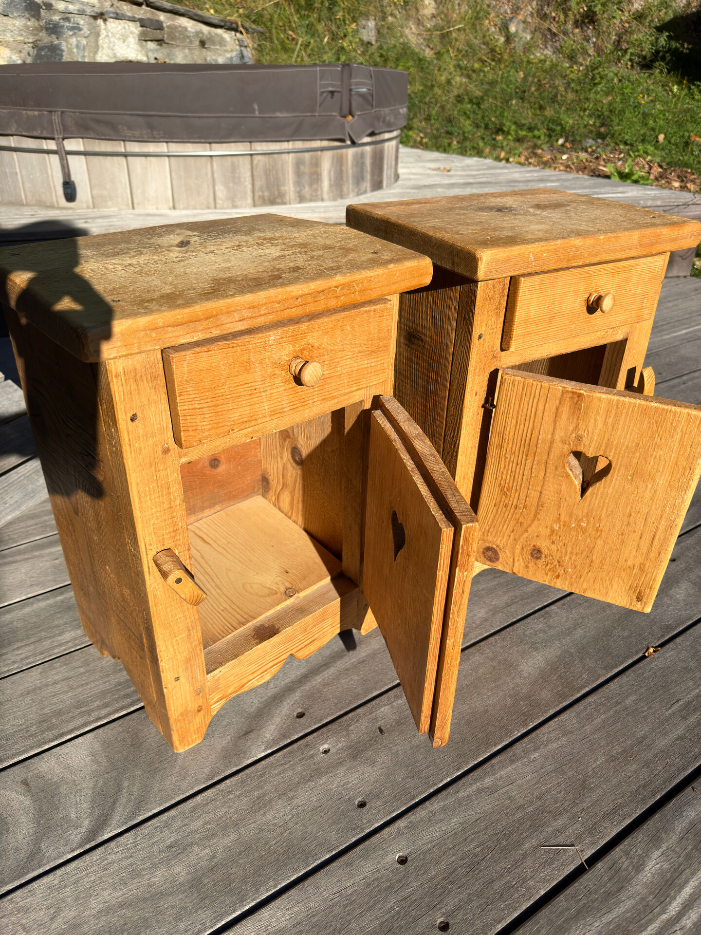 2 tables de chevet rustique Meribel
