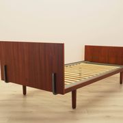 Teak bed, Danish design, 1960s, designer: Hans J. Wegner, manufacturer: Get