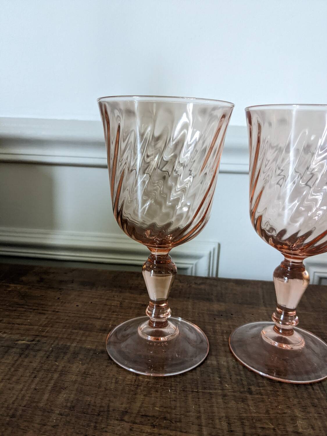 4 large Rosaline glasses
