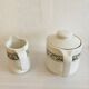 Vintage porcelain coffee pot / teapot and milk jug Apilco