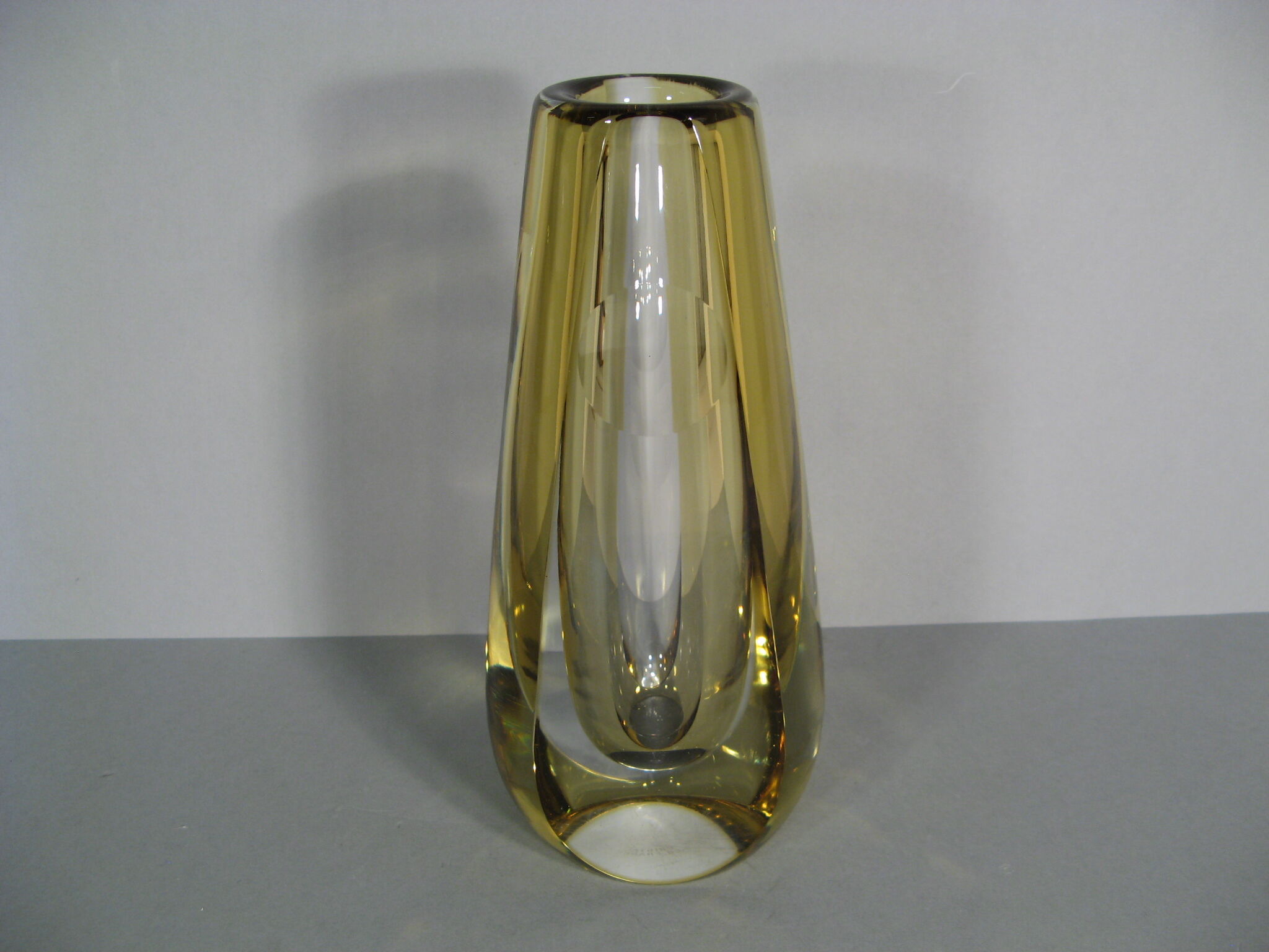 Vintage crystal vase j.b france 1970s