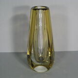 Vintage crystal vase j.b france 1970s