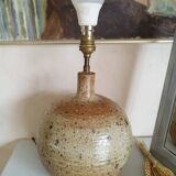 Lampe à poser en grès pyrité