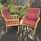 Pair of Danish armchairs, 1980