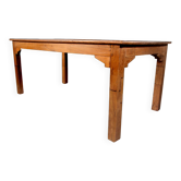 Table de ferme, d'atelier ancienne en teck birman