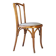 Chaise Baumann Bistrot N°56, vers 1925 assise cuir gris