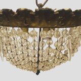 Louis XV style ceiling chandelier in bronze 20th century