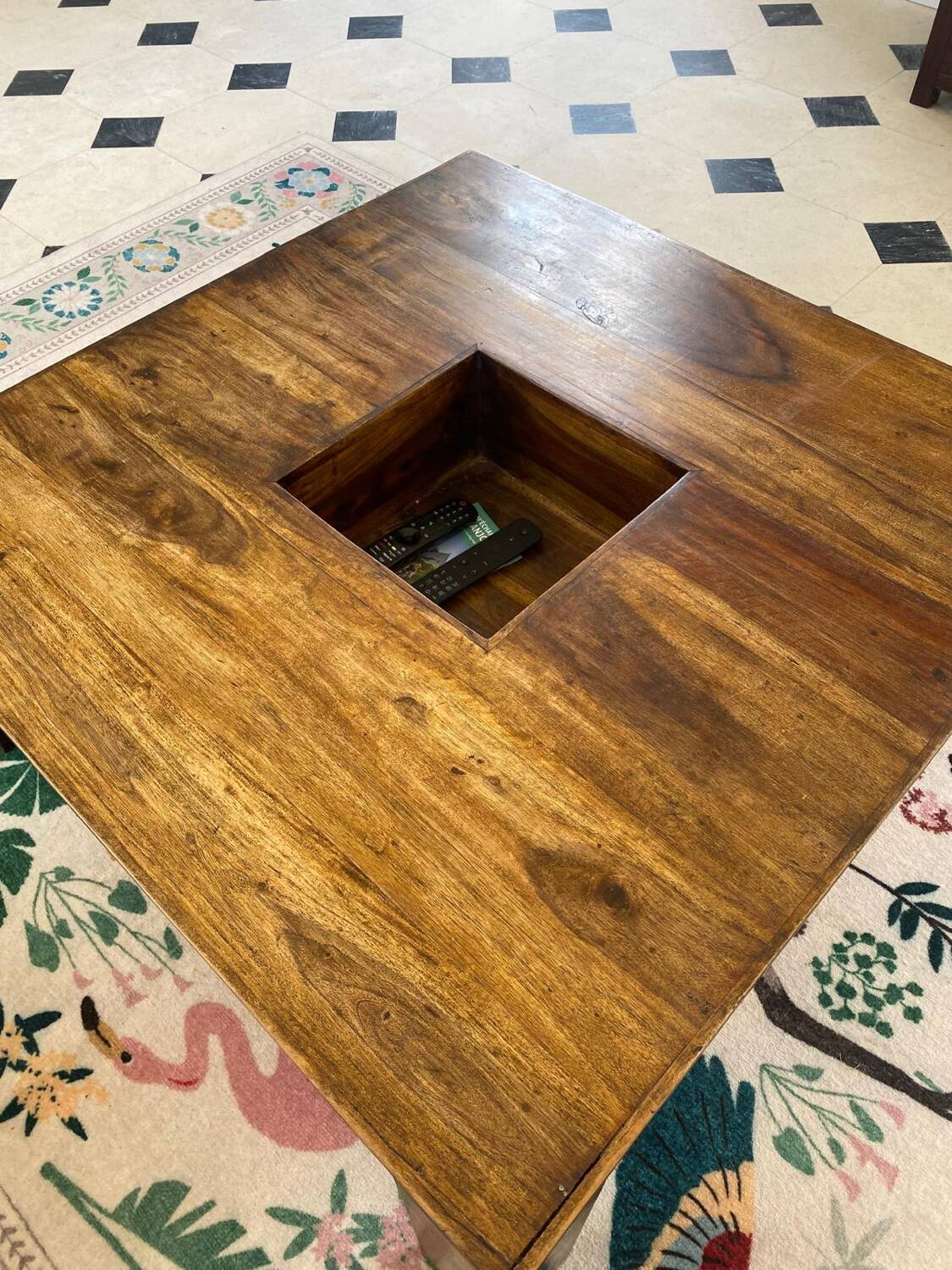 Exotic wood coffee table