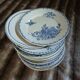 20 mismatched antique flat plates in ironstone