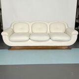 Mid-century White Art Deco sofa and armchair. Italy 1930s