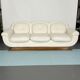 Mid-century White Art Deco sofa and armchair. Italy 1930s
