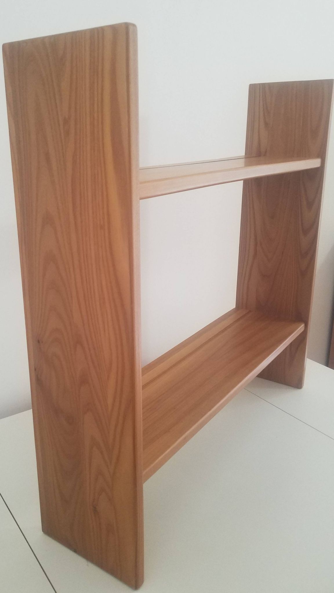 Vintage solid elm shelf