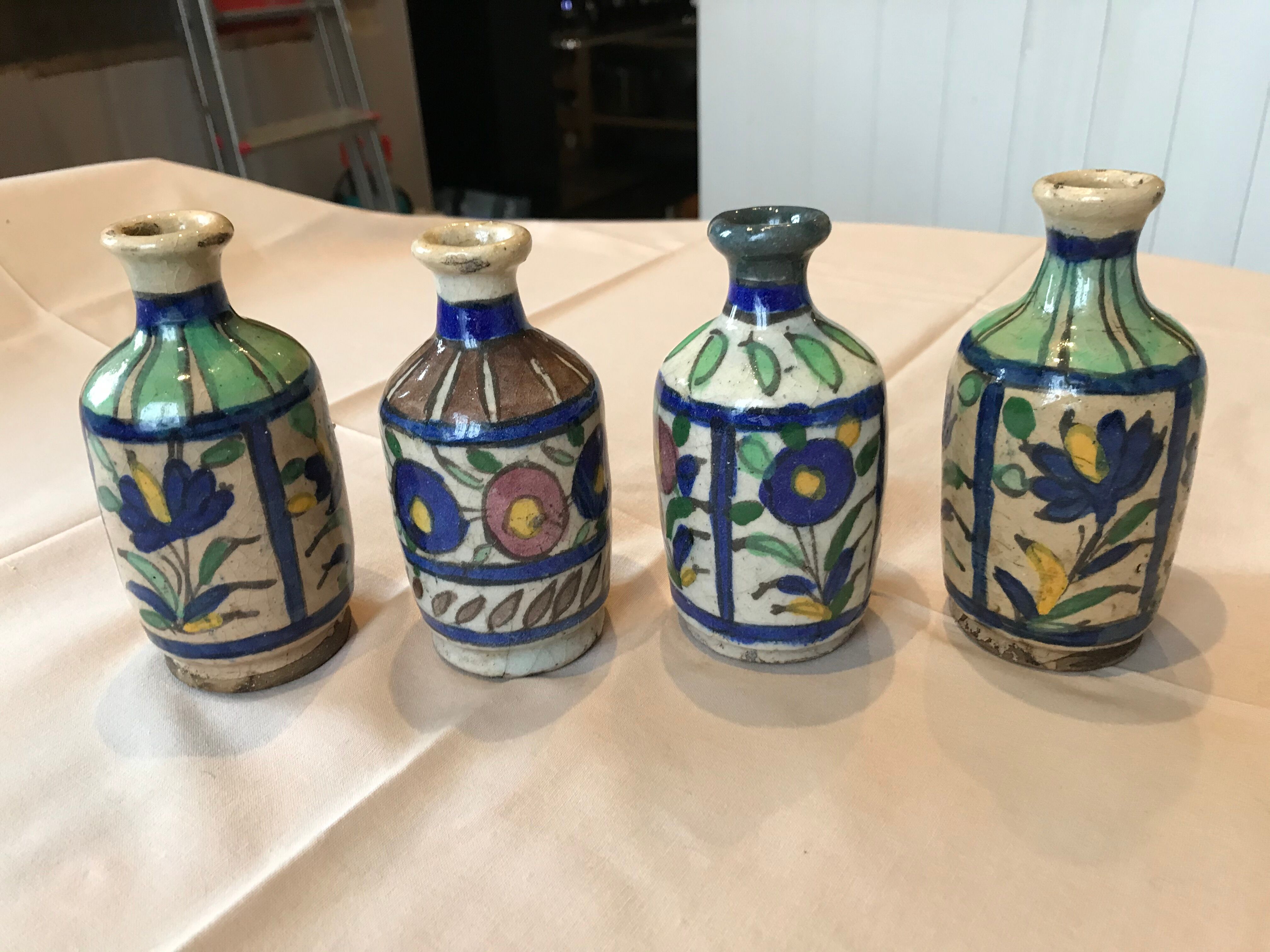 4 Iran earthenware vases