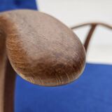 1960s, Danish easy armchair by Fritz Hansen, wool fabric, beech wood.