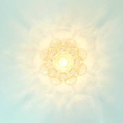 1 of 3 Mid-Century Bubble Glass Ceiling Lights by H.Tynell for Limburg, 70s