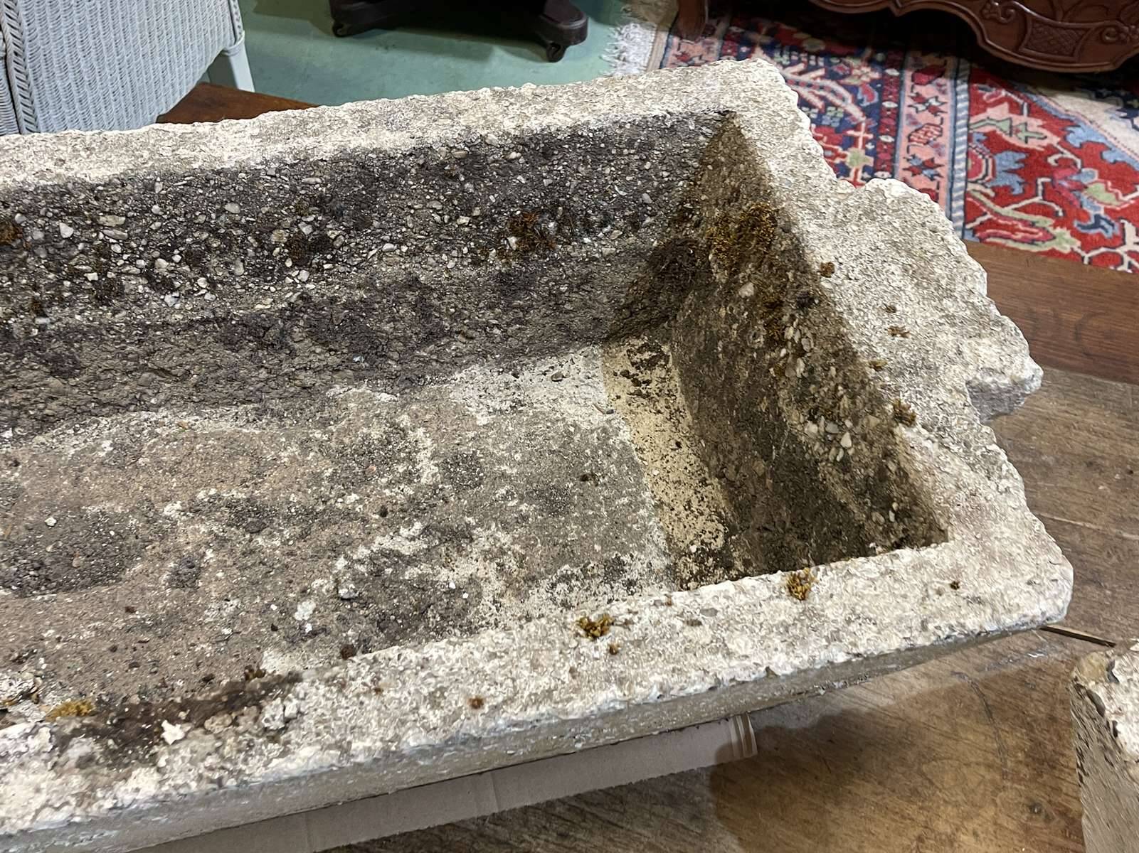 Pair of 1970s cement planters