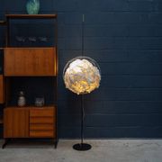 VINTAGE 20thC GERMAN METAL & PAPER FLOOR LAMP BY INGO MAURER c.1990