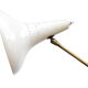 Stilnovo design floor lamp three arms years 50 in alluminium marble, rarest
