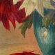 Oil on canvas vase with dalhias framed