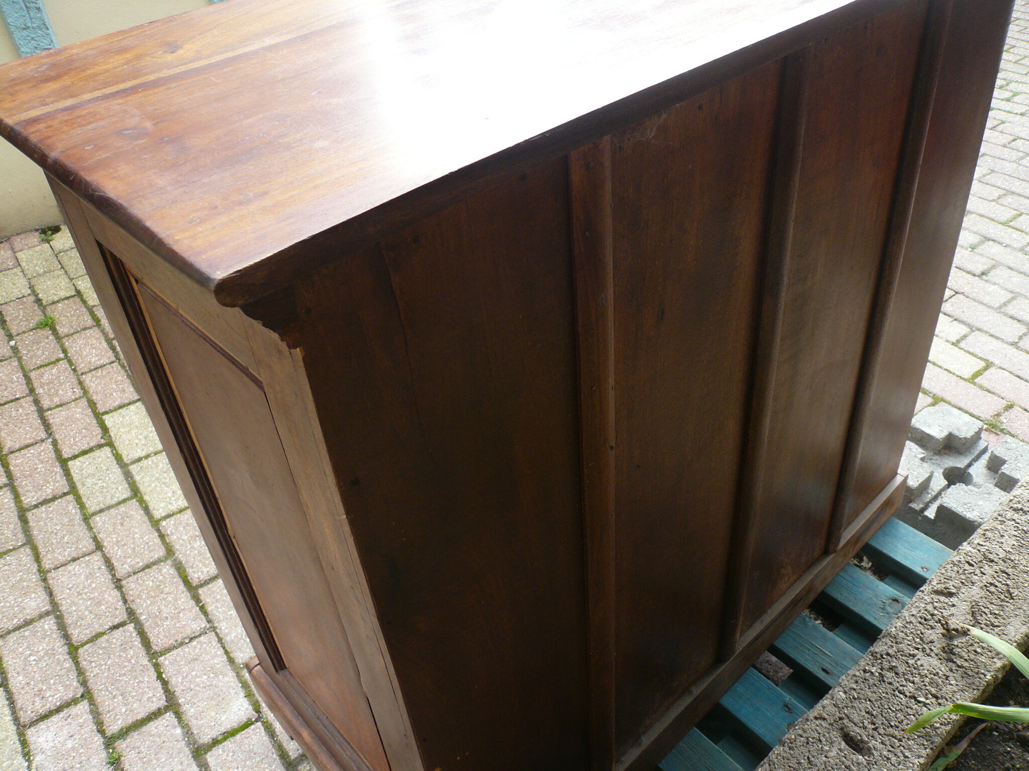 Dresser wooden massif and bamboo