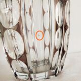 Large crystal vase cut in Val Saint Lambert lozenges
