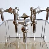 Candlesticks modular S22 by Caesar Stoffi & Fritz Nagel for BMF 1970 s, Set of 4
