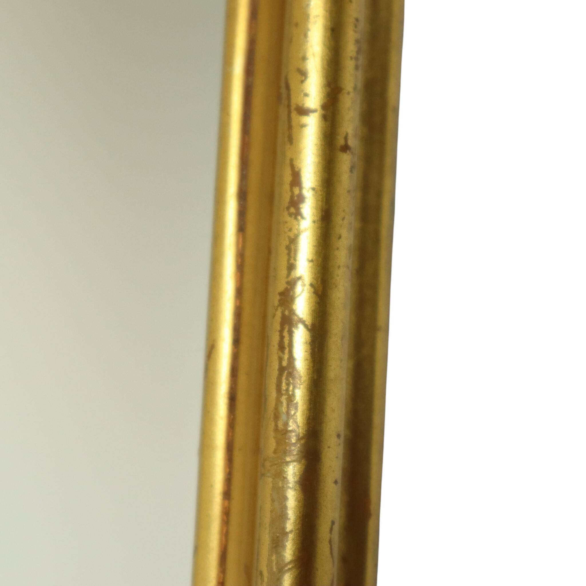 Classic Gold Leaf Mirror Crested Mirror Baroque Style 75cm