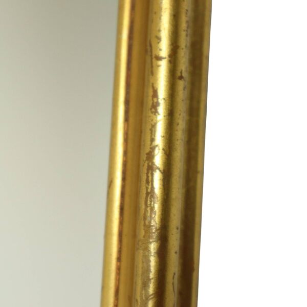 Miroir en feuille d'or classique miroir crêté style baroque 75 cm