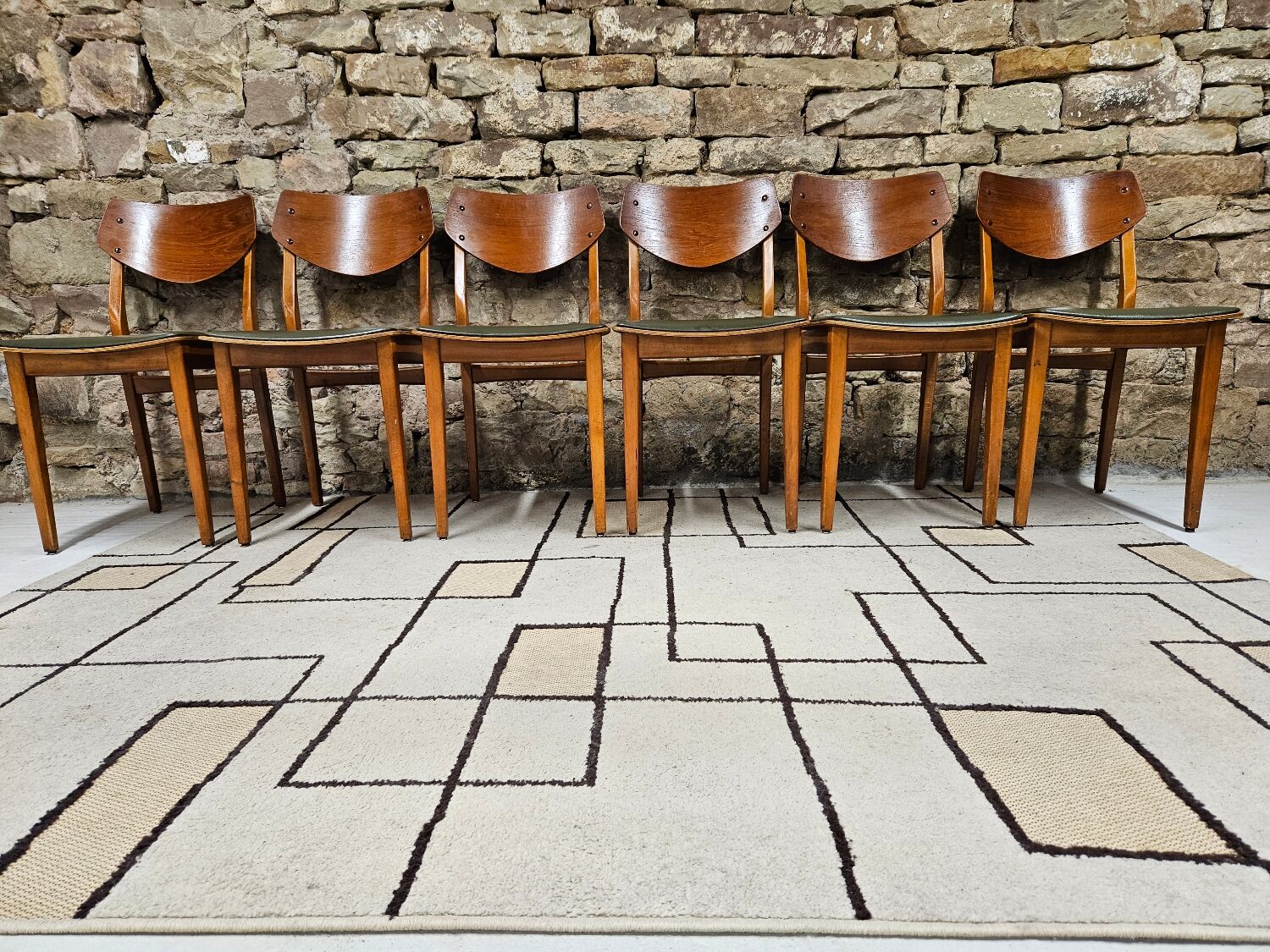 Set of 6 danish chairs 1960