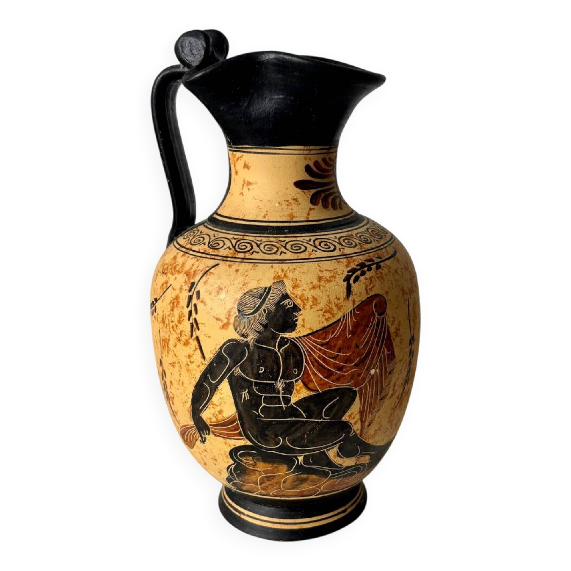 Antique pottery amphora style vase / pitcher – Ancient Greek decor