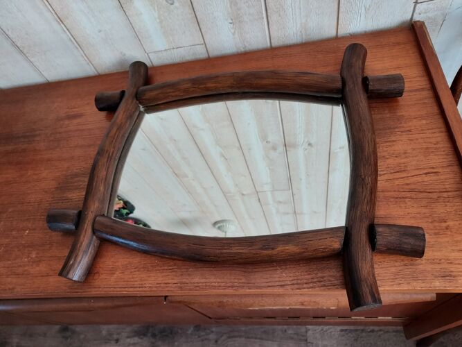 Miroir en bois 57x45cm