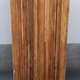 Armoire blanche en bois ancien vitrée
