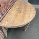 Ancienne table en bois demie lune