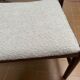 1960s danish stool in bouclé