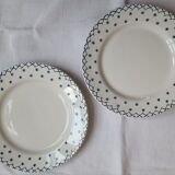 Set of four plates earth of iron