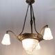 Art Deco chandelier "Degué"