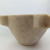 Large alabaster mortar with these two wooden pestles