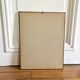 Vintage botanical board frame with blue flowers