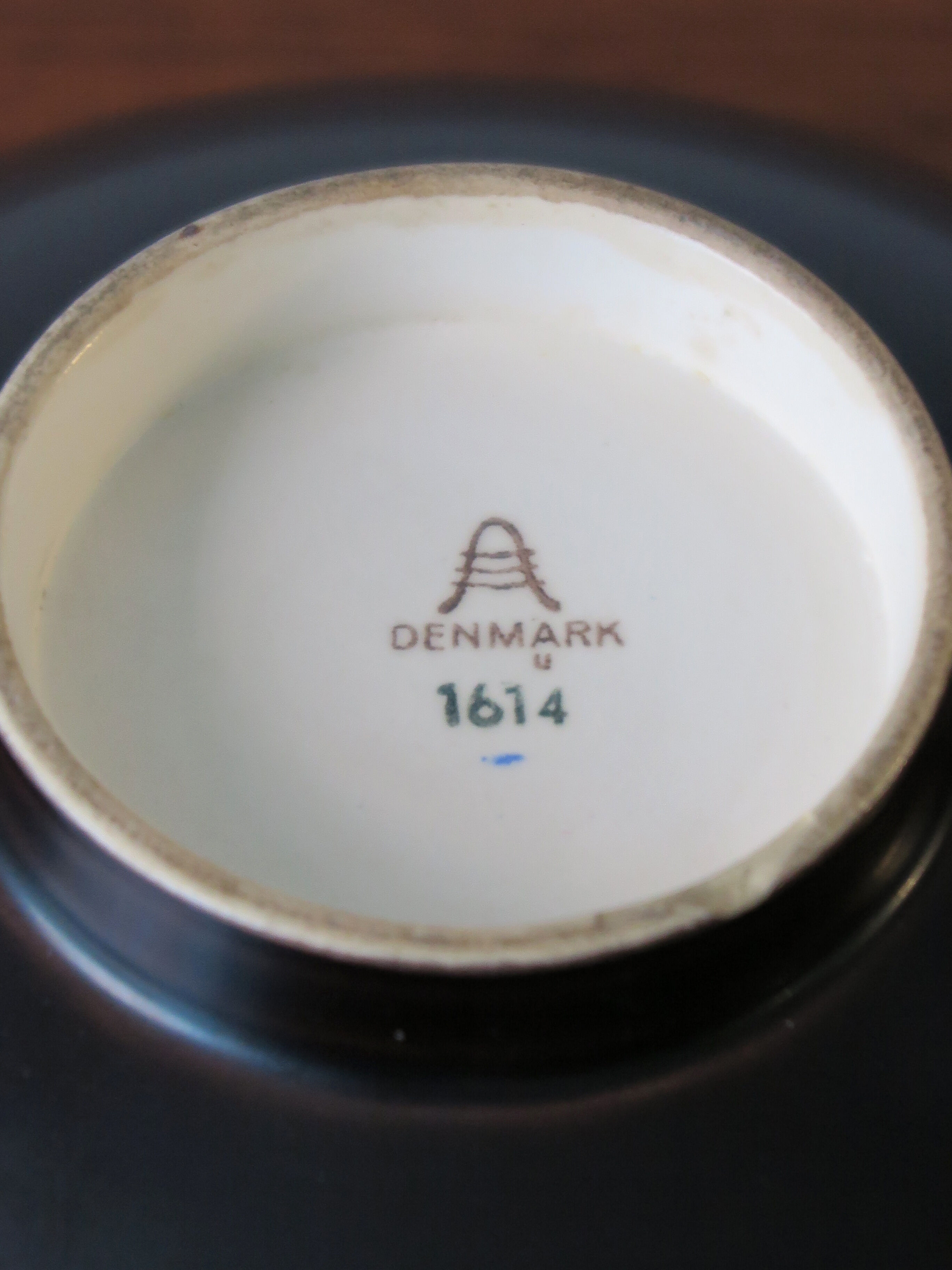 Scandinavian ceramic vase and bowl set by Royal Copenaghen, Denmark 1950s