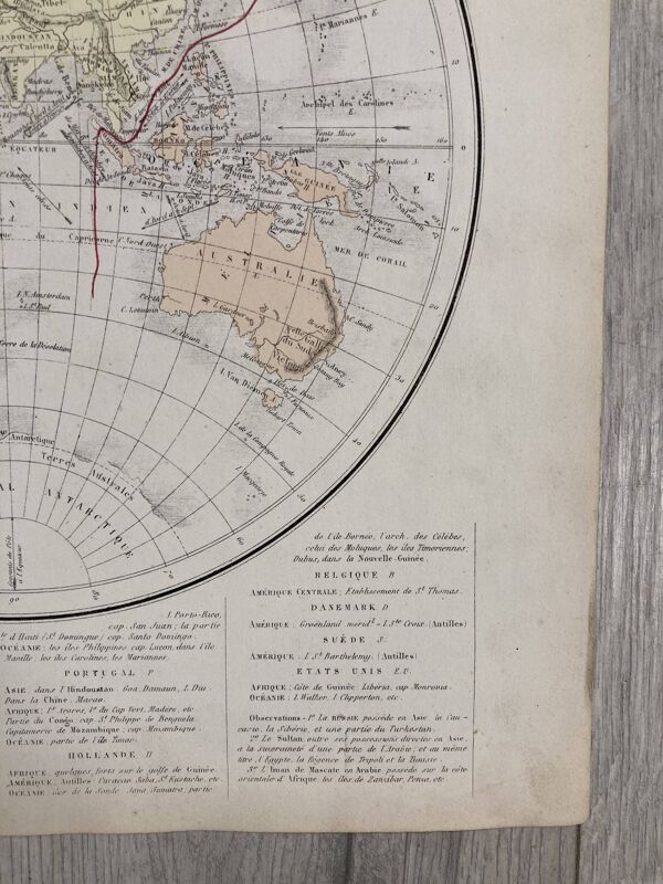 Mappe monde ancienne