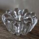 Glass flower candle holder vintage taper candle