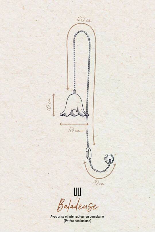 LILI - Biscuit Porcelain - Portable Lamp