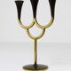 Brass chandelier by Richard Rohac, mid-century candle holder, Vienna, Austria, 1950s.