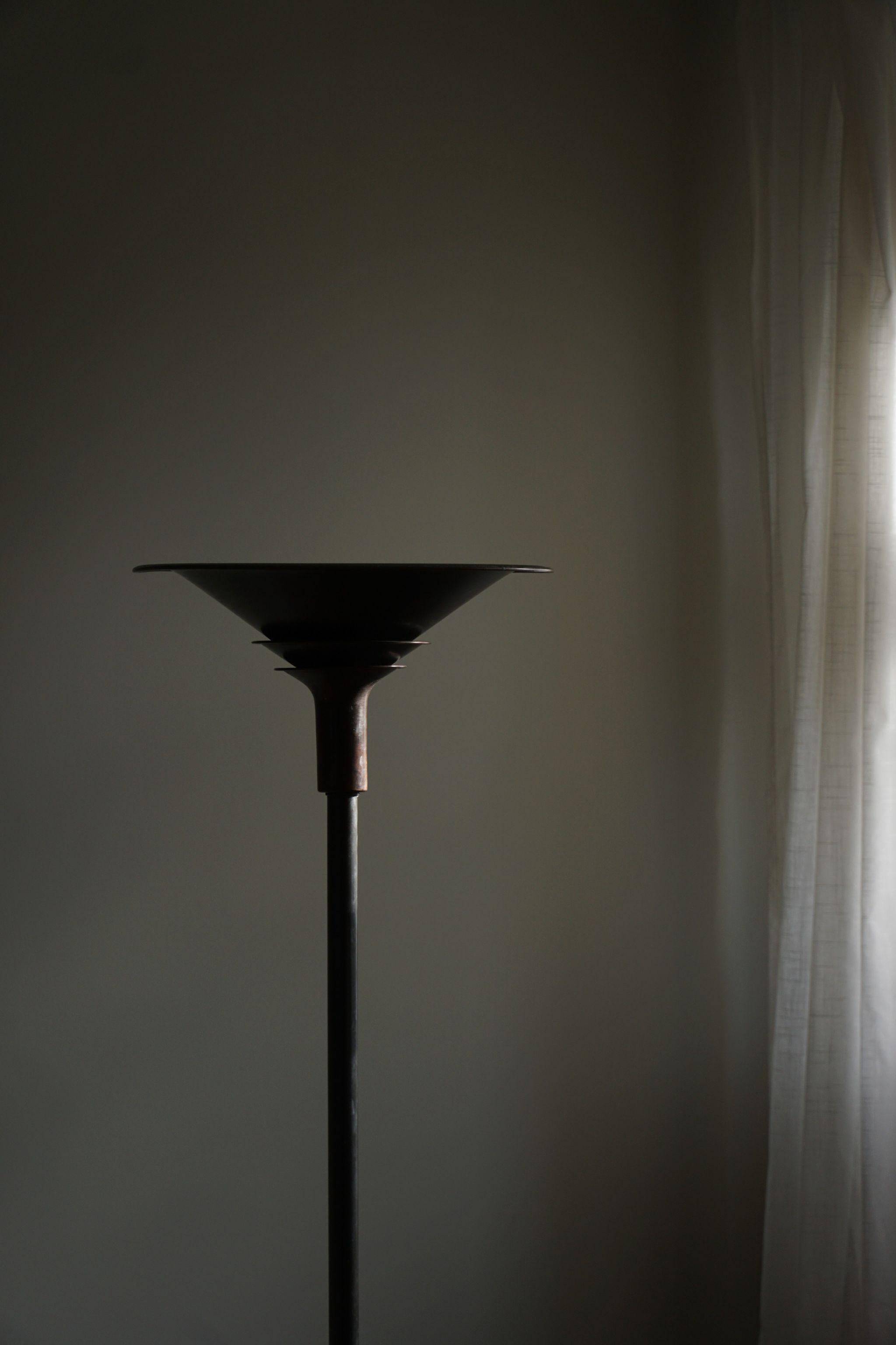 Danish Art Deco floor lamp by Louis Poulsen, model "A-Lamp", 1930s.