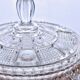 Large antique Belle Époque crystal candy dish