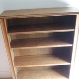 Old small solid oak library